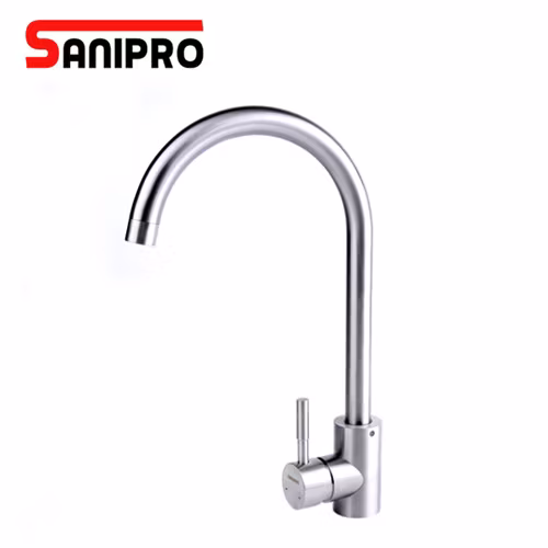 Robinet de cuisine d'évier en acier inoxydable 304 le plus vendu Sanipro